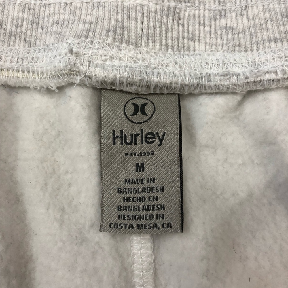 Hurley Men’s Midweight Gray Fleece Joggers - Picture 10 of 13